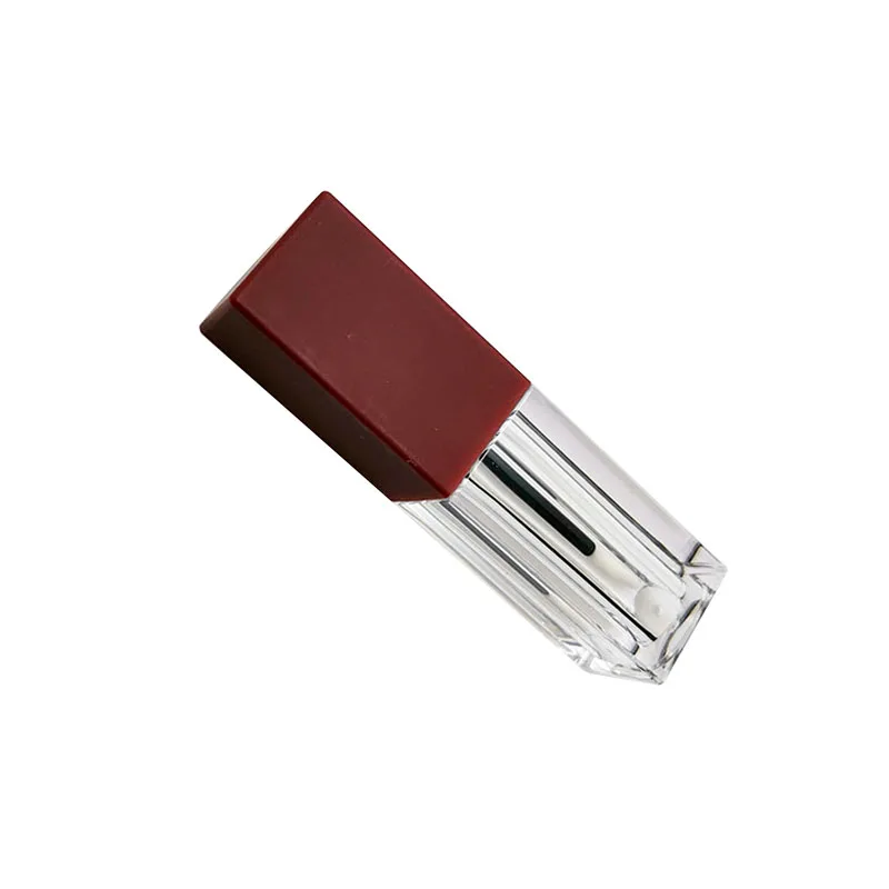 5 мл Золотая бутылка для губ глазурь пустая оболочка прозрачная квадратный