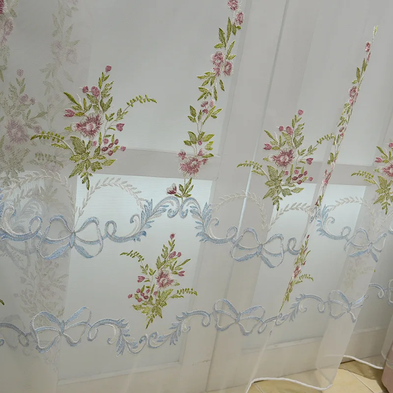 

European Style Curtains for Living Dining Room Bedroom High Precision Relief Jacquard Curtains Finished Product Customization
