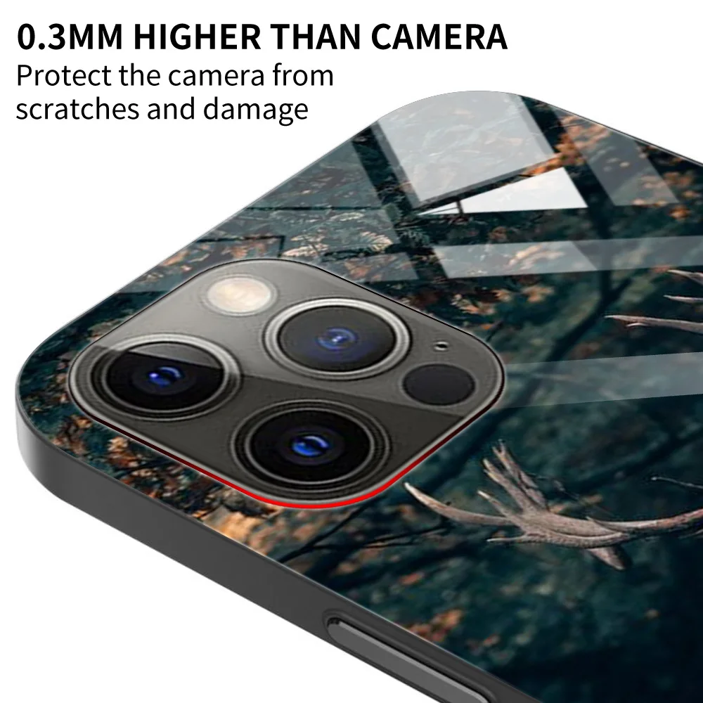 Чехол из закаленного стекла для iPhone 11 12 Pro Max Mini X XS MAX XR 8 7 6s 6 Plus SE 2020 мягкая рамка