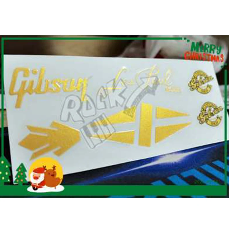 Логотип головы Гибсона переводная наклейка металлическая этикетка |