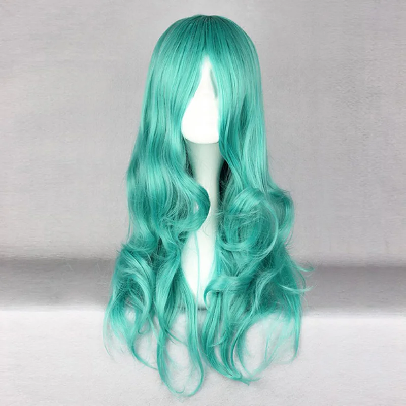 Сейлор Мун кайу Michiru Нептун зеленая свободная волна длинный Косплей термостойкие