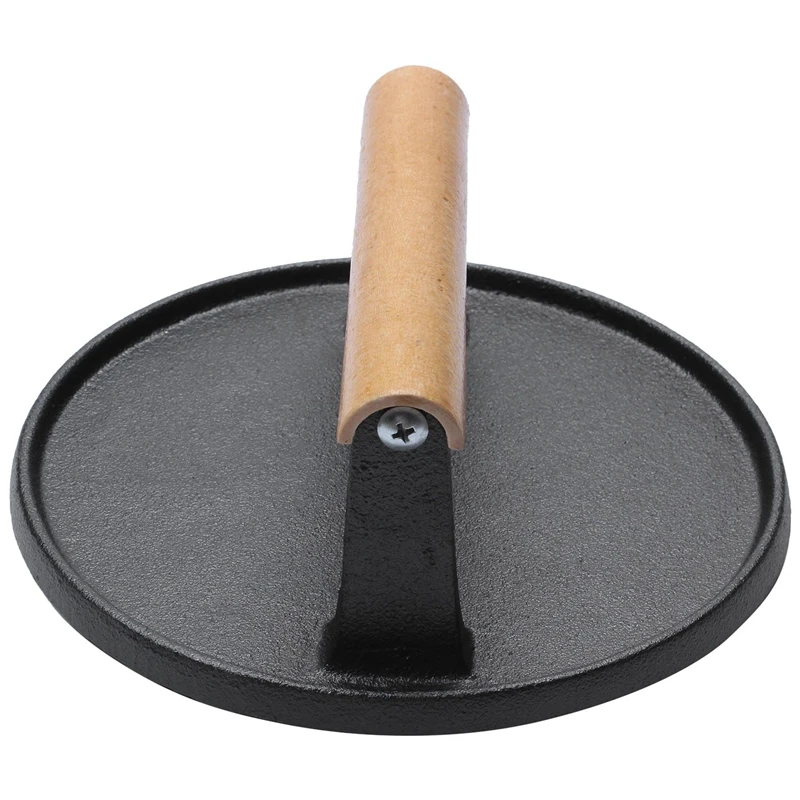 Ручная тарелка для стейка профессиональный пресс мяса чугунный гриль барбекю