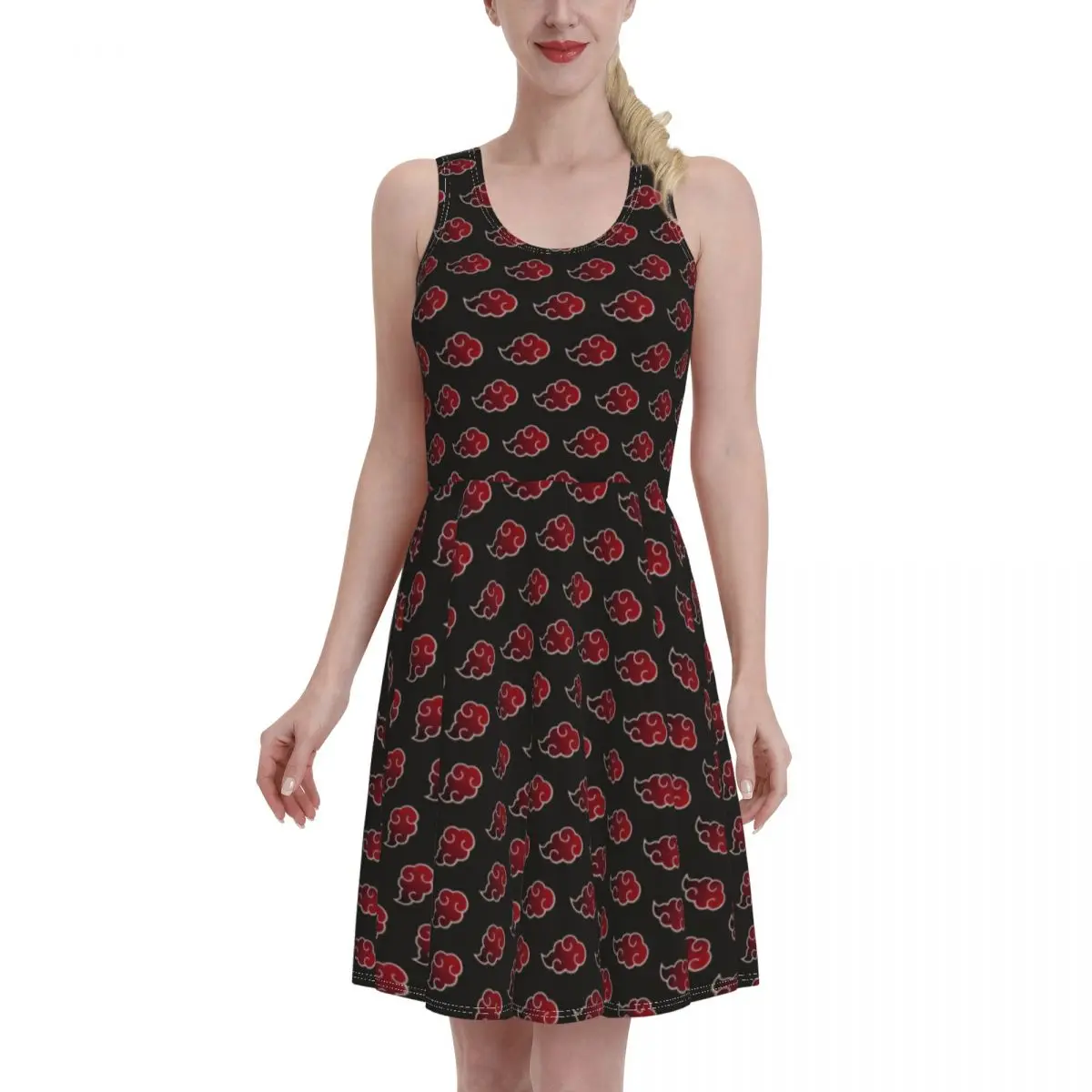

women 2021 Dress Japan Anime Akatsuki Exotic Anime Pleated skirt Beach promo One Punch Man Top Quality vintage vestidos skirt