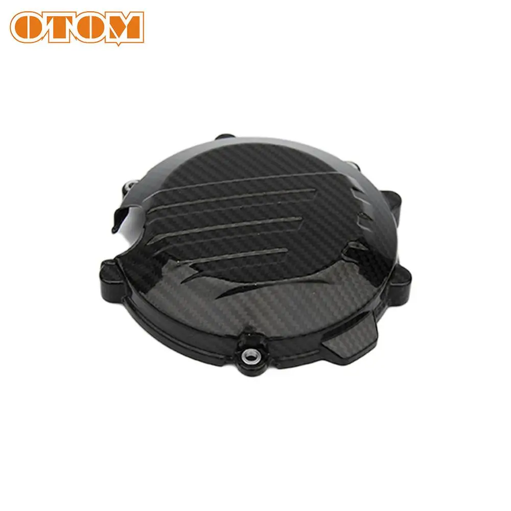 Крышка сцепления мотоцикла OTOM защита двигателя из углеродного волокна для
