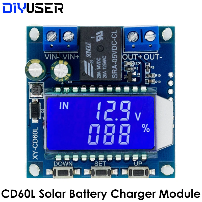 Устройство управления зарядным устройством на солнечной батарее CD60L 12 В 24 в 48