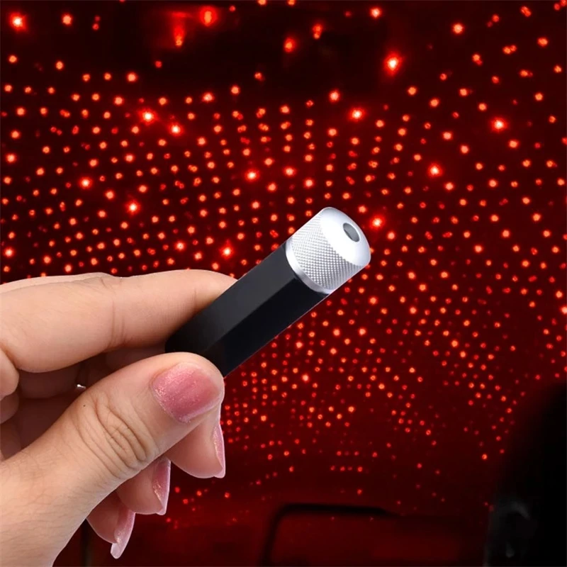 

Car Roof Light Portable USB Adjustable Romantic Projector Night lamp Blue Red Starry Projector Light for Ceiling Car Wedding