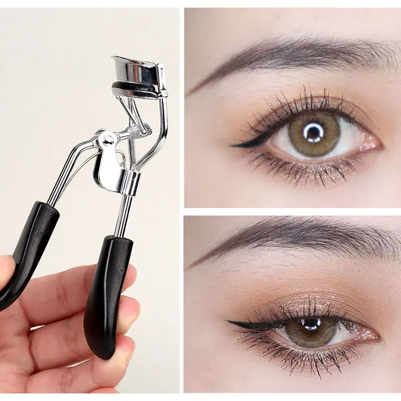 

New 1pc Black Curl Eyelash Curler Stainless Steel Eyelash Cosmetic Makeup Eyelash Curler Curling Eyelashes Tool Take It With You