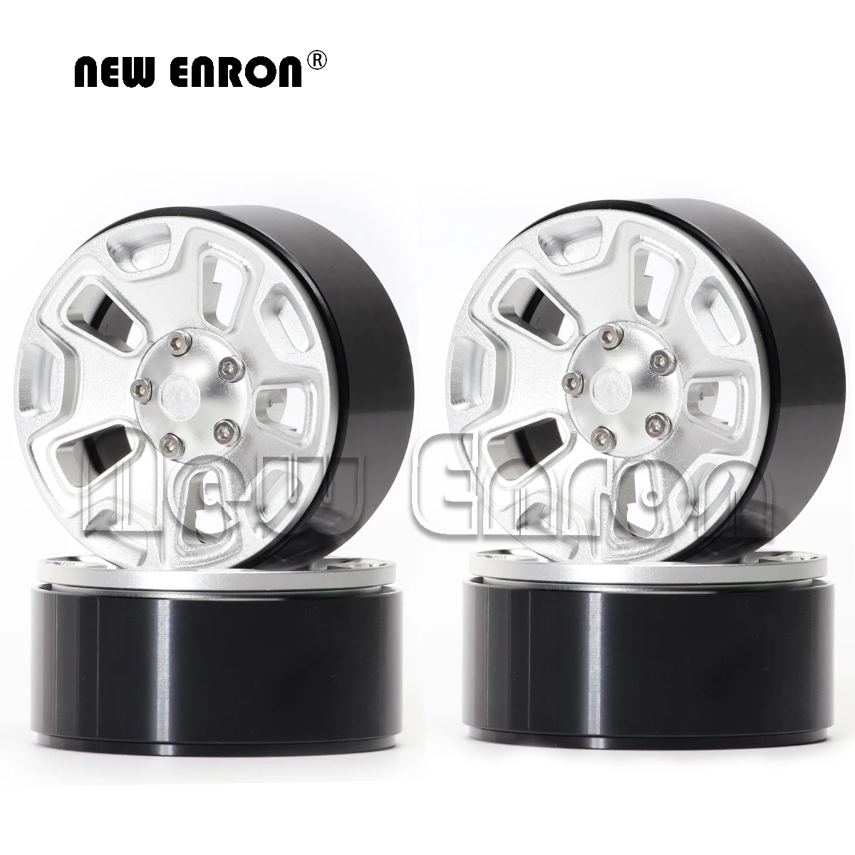 

NEW ENRON Alloy 1.9" 55*45*27 Beadlock Wheels Hub Rim Tires for 1/10 RC Car Crawler Tamiya CC01 TF2 Axial SCX10 II Traxxas TRX-4