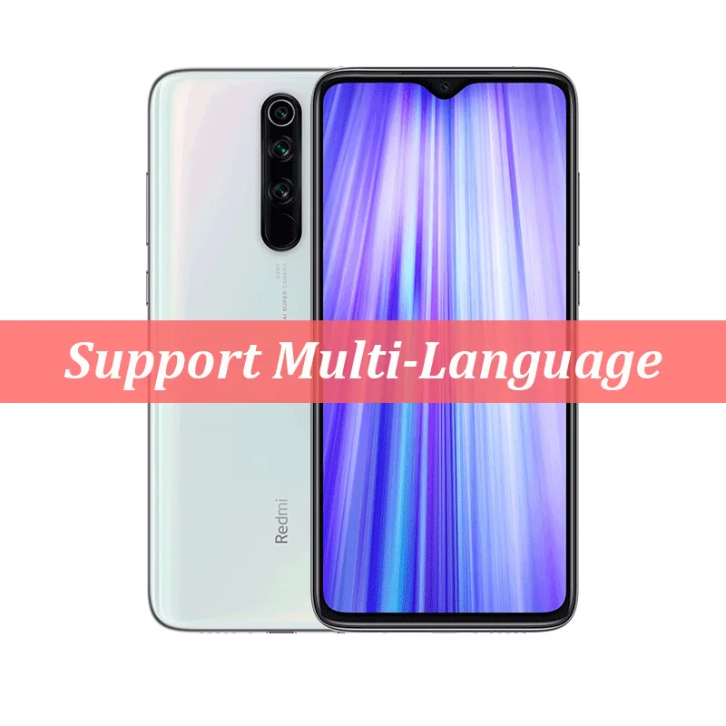 White Xiaomi Redmi Note 8 Pro с глобальной прошивкой, 8 ГБ, 128 ГБ, 64 мп, четыре камеры MTK Helio G90T, 6,53 '', FHD+ экран, смартфон, 4500 мА/ч, 18 Вт, QC 3,0 - Цвет: White