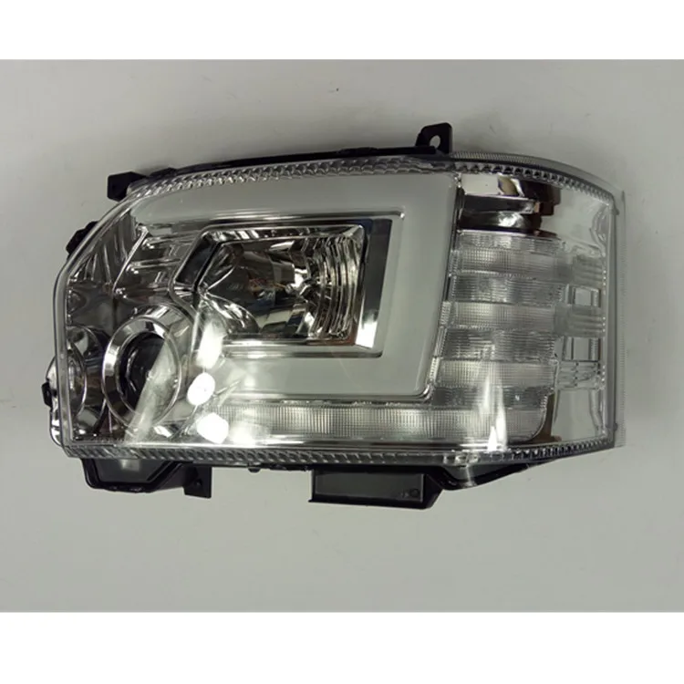 Новейший дизайн фар HIACE 2014 2017 светодиодный налобный фонарь с дневными ходовыми