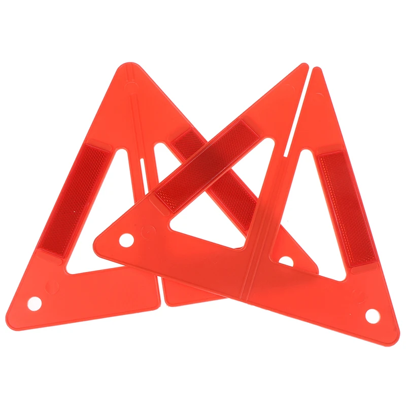

New Red Car Breakdown Warning Triangle Emergency Reflective Safety Hazard Sign Cars Tripod Folded Stop Sign Reflector