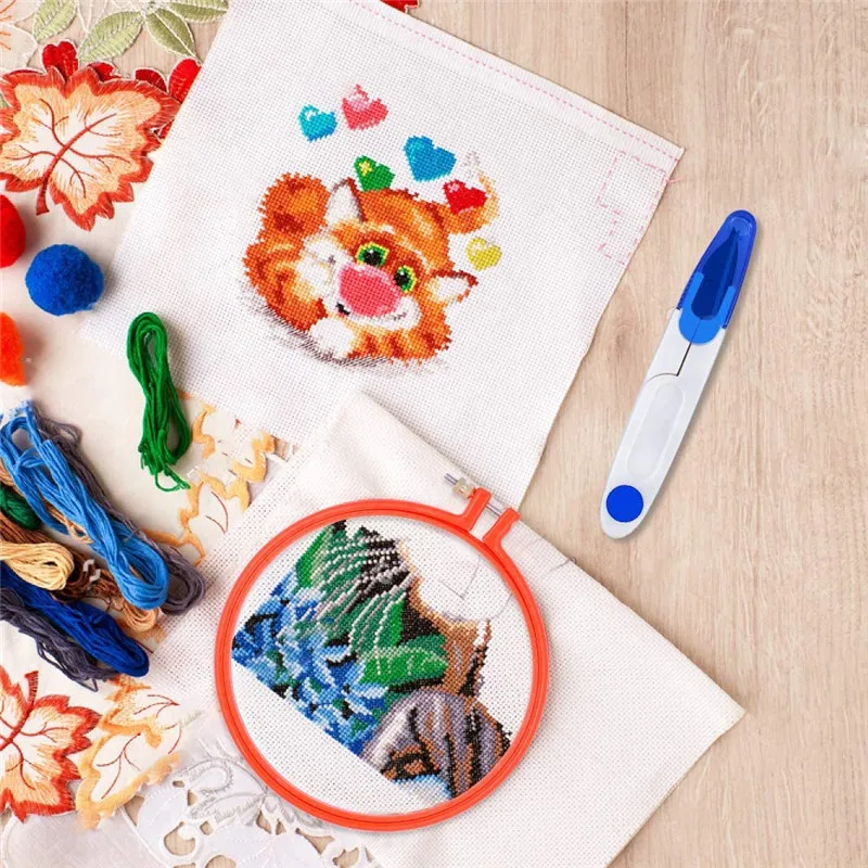 Набор ручек для вышивания ZXIIXZ 41 шт. обруч нитей крестиком сделай сам аксессуары