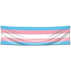 Трансгендер Флаг Гей Гордость баннер 2x8 футов печать 100D полиэфирная ткань 10 латунных втулок для внутреннего и наружного декора комнаты