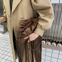 fashion tassel hobos designer clip shoulder bags luxury soft pu leather crossbody bag chic female small purses clutch bags women