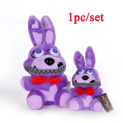A 18/25Five Nights At Freddy's» «пять ночей у Фредди» с рисунком персонажей из игры «пять ночей в Фредди» плюшевые игрушки и куклы из мультфильма медведь Фредди фазбер Фокси» из мультфильма для мальчика, Бонни и Чика мягкие игрушечных пластиковых экшн фигурок Детский подарок - Цвет: A