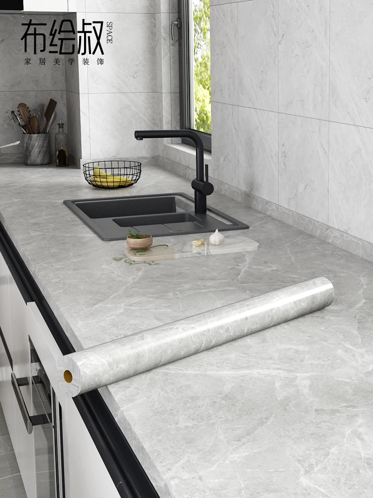 

Scratch Resistant Decorative Films Waterproof Marbling Decorative Films Thicken Oil Proof Espelho Adesivo Kitchen Decor DK50DM