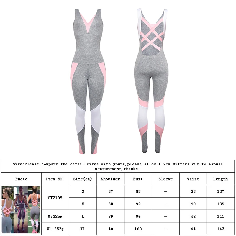 Спортивная одежда комплект для йоги пробежек Femme сексуальный с вырезом сзади