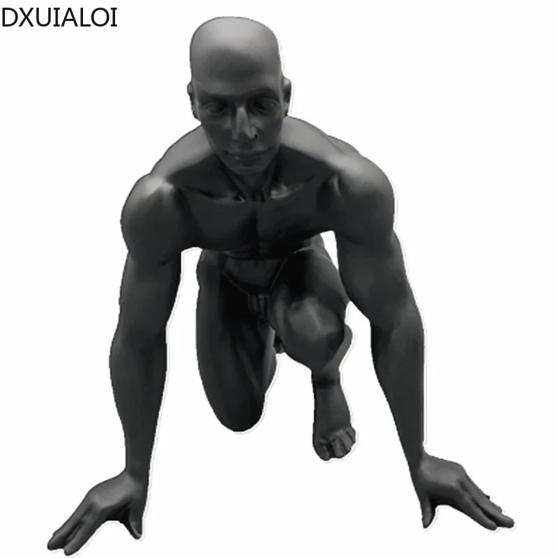 

Nordic creative sports starting boy ornaments wine cabinet room bedroom personality resin crafts home decor accessories modern