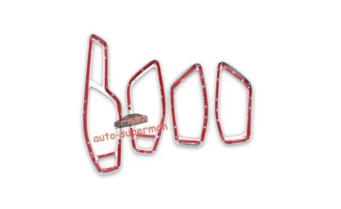 

For LHD Range rover Evoque 12-18 Matt Chrome Interior Door Handle Cover Frame Trim