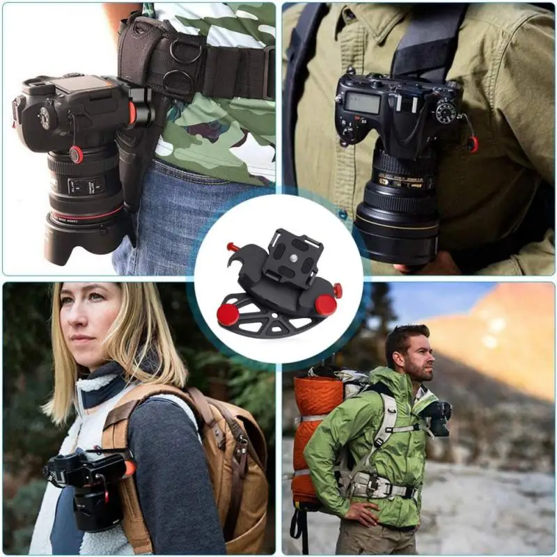 camera waist belt clip durable and practical metal backpack holster strap convenient and fast for gopro 10 9 slr camera clamp free global shipping