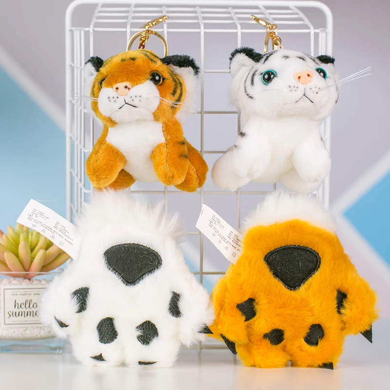 

10cm Mini Tiger Stuffed Animals Plush Toys For Children Kawaii Plush Soft Palm Toys Keychain Baby Doll Speelgoed Christmas Gift