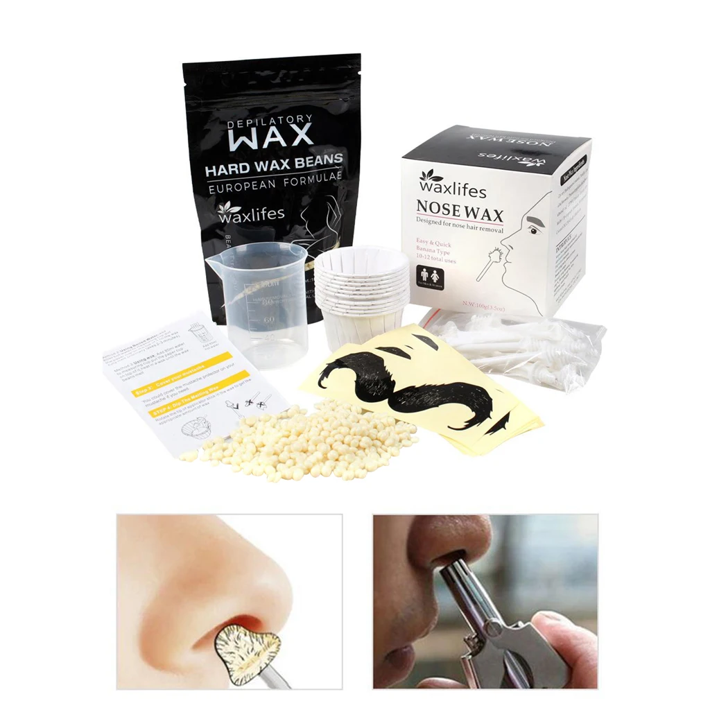 

Painless Professional Effective Nose Wax Kit for Men Eyebrows Lips Nose