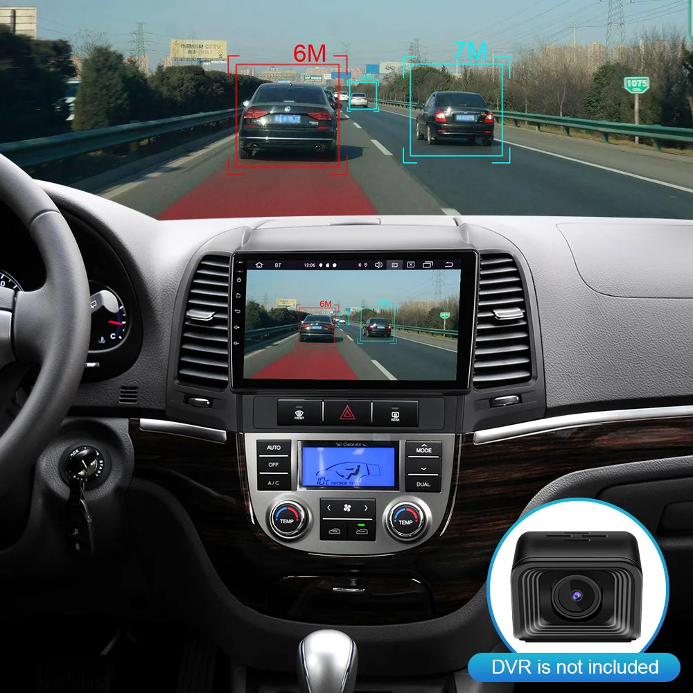ISUDAR автомобильное радио для Hyundai Santa Fe 2 2006-2012 din Android 9 Авторадио Мультимедиа GPS DVR AHD
