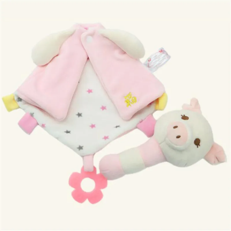 

Новое милое мягкое успокаивающее полотенце, детские игрушки, детская погремушка для сна, полотенце для новорожденных с животными, обучающа...