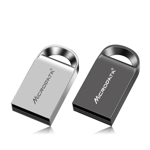 Мини металлический USB флеш-накопитель 32 Гб 64 Гб 128 ГБ, персонализированный флеш-накопитель, USB-накопитель, U-диск, подарок, Пользовательский логотип