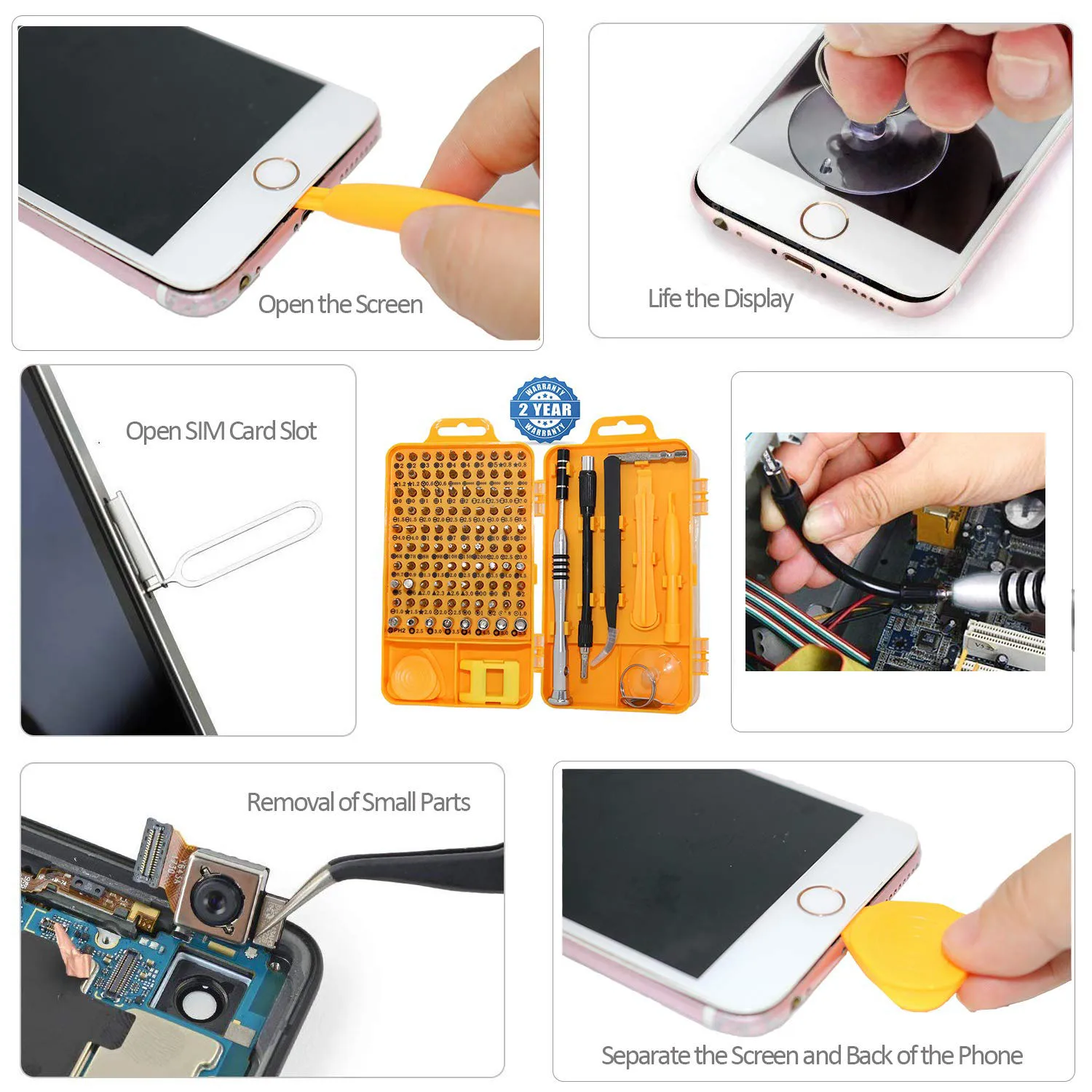 Набор отверток 110 в 1 многофункциональные инструменты для ремонта компьютеров и