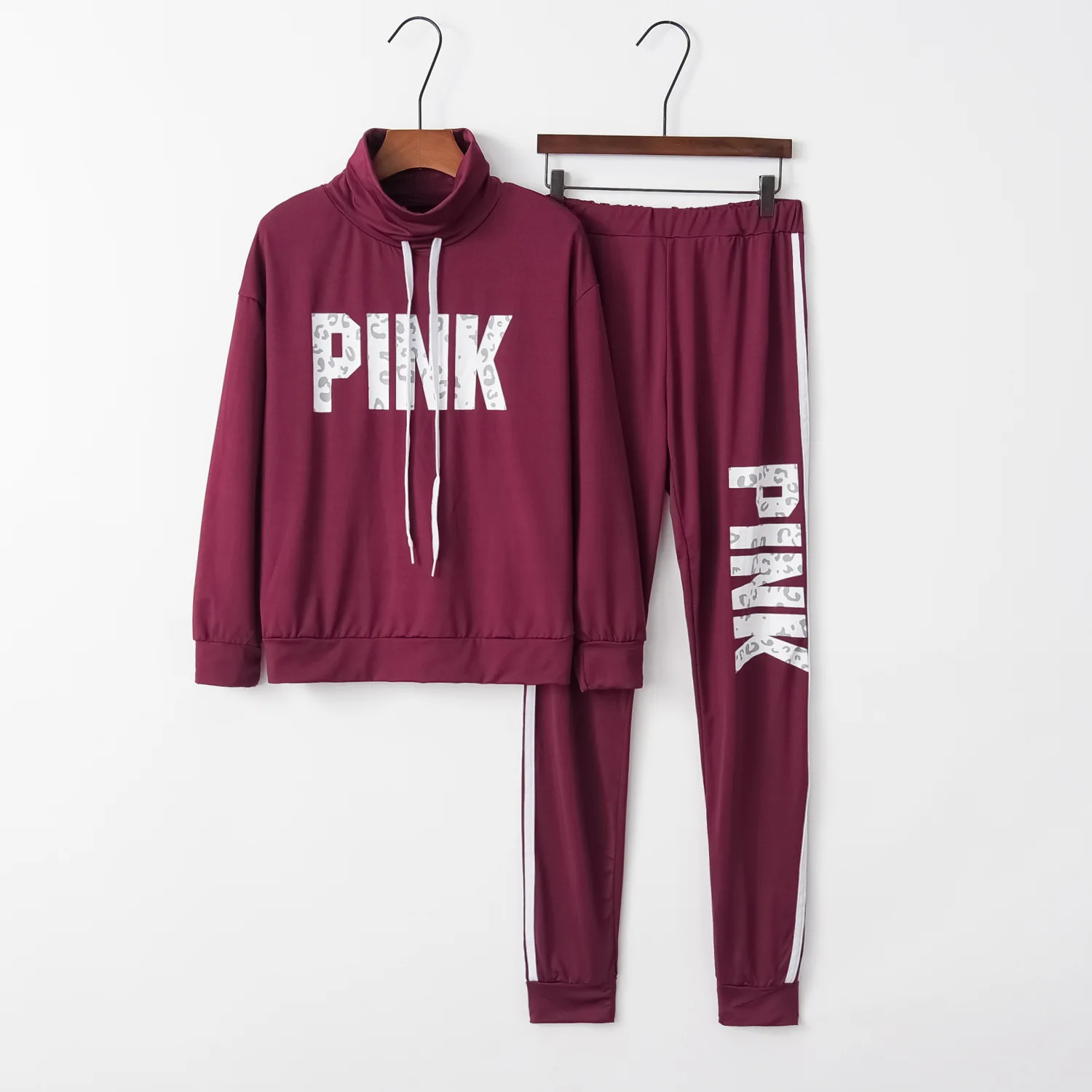 

Pink blue lace 2020 New Design Fashion Hot Sale Suit Set Women Tracksuit Two-piece Style Outfit Sweatshirt Sport Wear