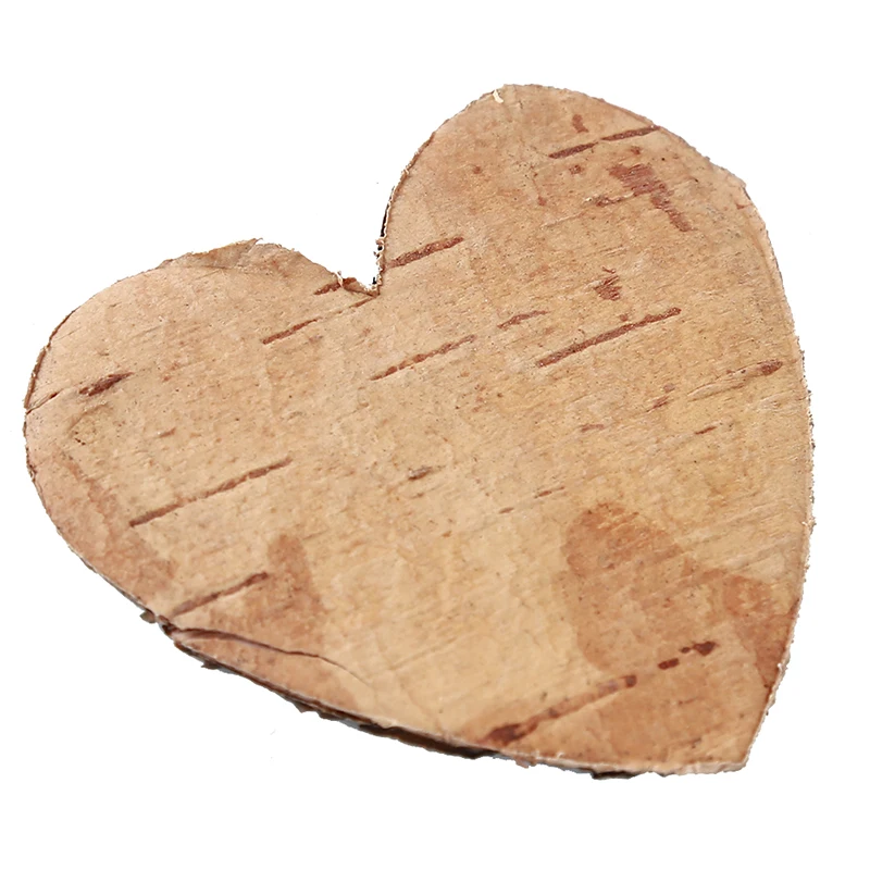 80 шт./упак. оригинальная Березовая короя свадебная Искусственная любовь-сердце