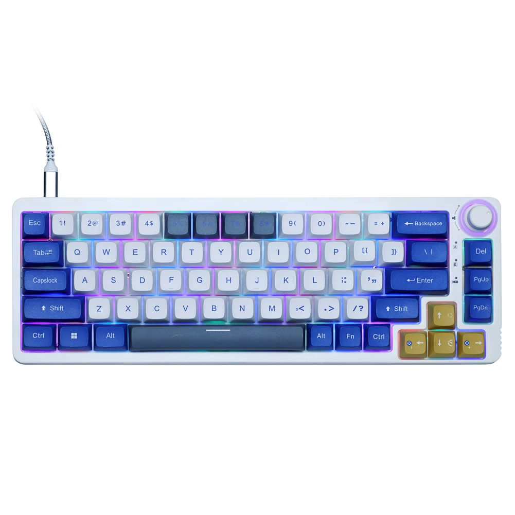 Программируемая распределительная коробка GK68 RGB с горячей заменой может