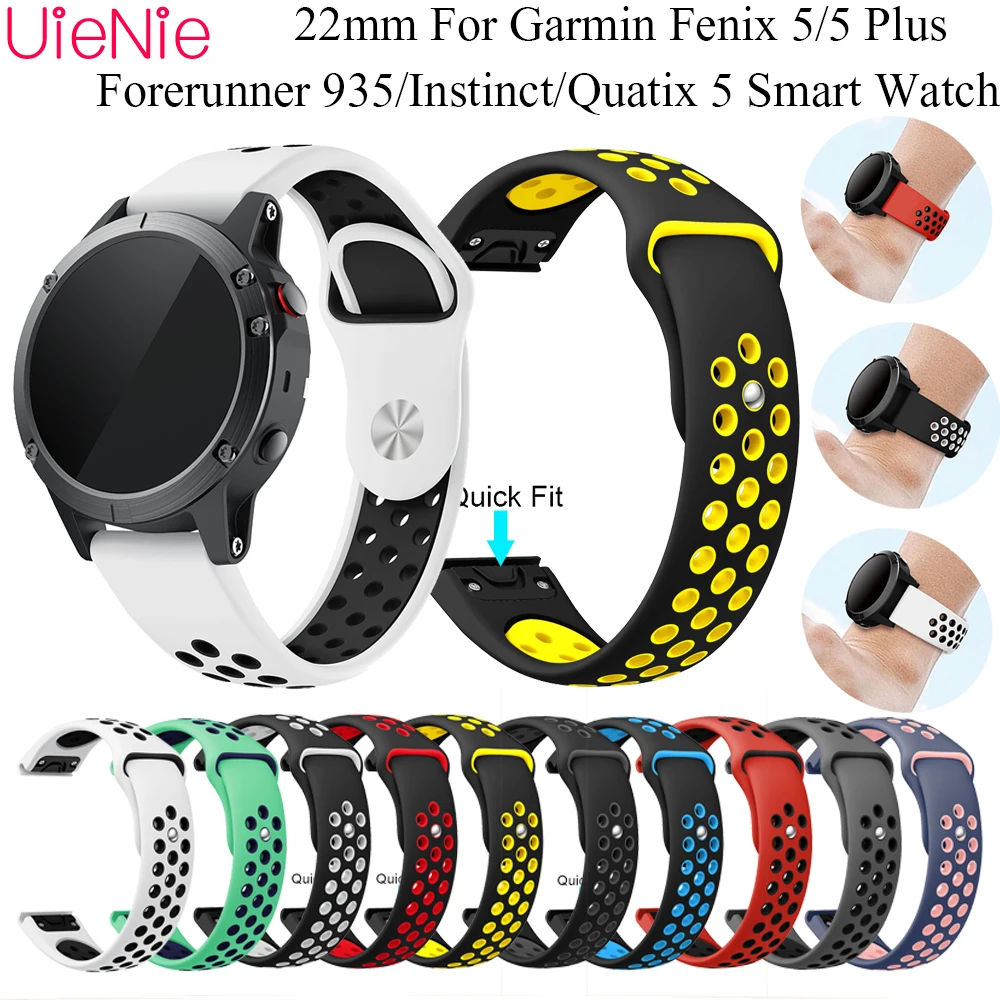 22 мм Quick release band для Garmin Fenix 5/5Plus классический ремень для Garmin Forerunner 935/Instinct/Quatix 5 Смарт часы браслет