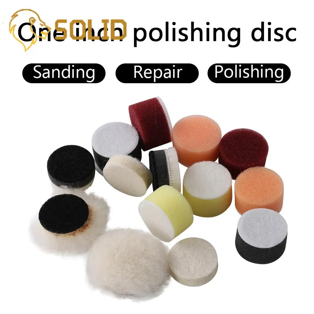 14 шт./компл. Φ 1 дюймовая губка для полировки воском автомобиля буферный