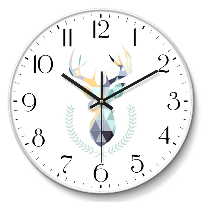 Настенные часы GG50gz простые круглые для гостиной с современным дизайном