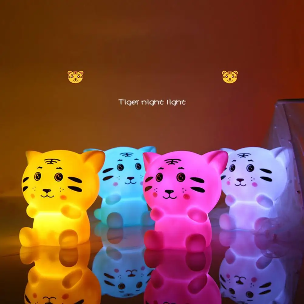 

Tiger Night Light Endurance Decorative Kids Gift Bright Toddler Nursery Lamp for Kids