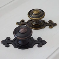 mfys retro furniture knobs and handles antique bronze knob with backplate vintage drawer wardrobe pulls kitchen cabinet hardware