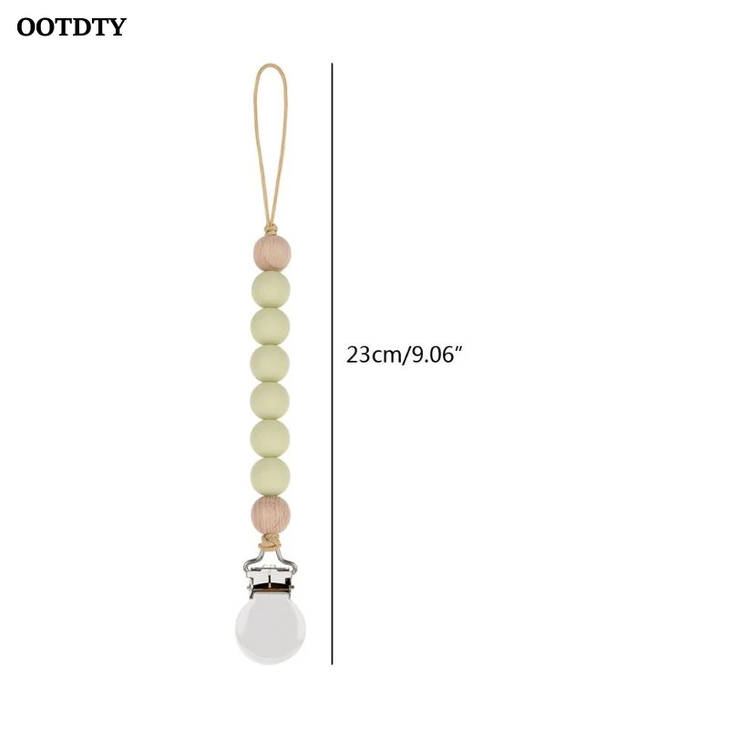 

Pacifier Clips Chain Silicone Beads BPA Free DIY Dummy Clip Holder Soother Chains Baby Teething Toys Chew Gifts