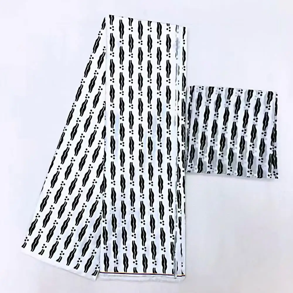 

african wax pattern print satin silk stretch fabric for dress creative Digital print wax satin silk fabric 4 yards +2yard m0007