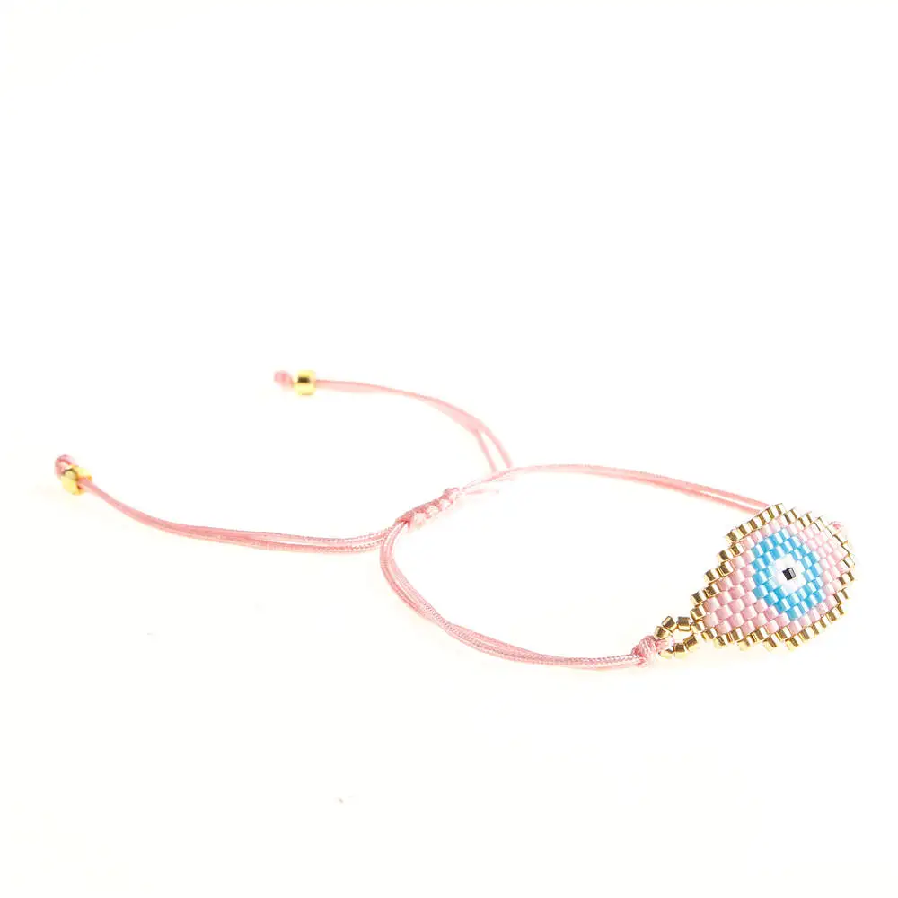 Shinus 10 шт./лот браслет evil eye бусины Miyuki Delica браслеты с кисточкой турецкий глаз Браслеты Mujer Bileklik DIY ручной работы