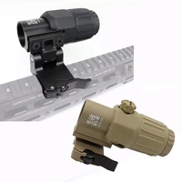 tactical g33 3x magnifier scope sight with switch to side sts qd mount fit for 20mm rail rifle gun