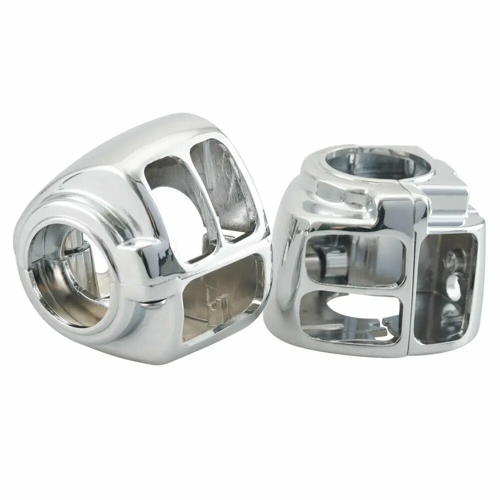 Хромированная Крышка корпуса переключателя мотоцикла + 6 крышек кнопки для