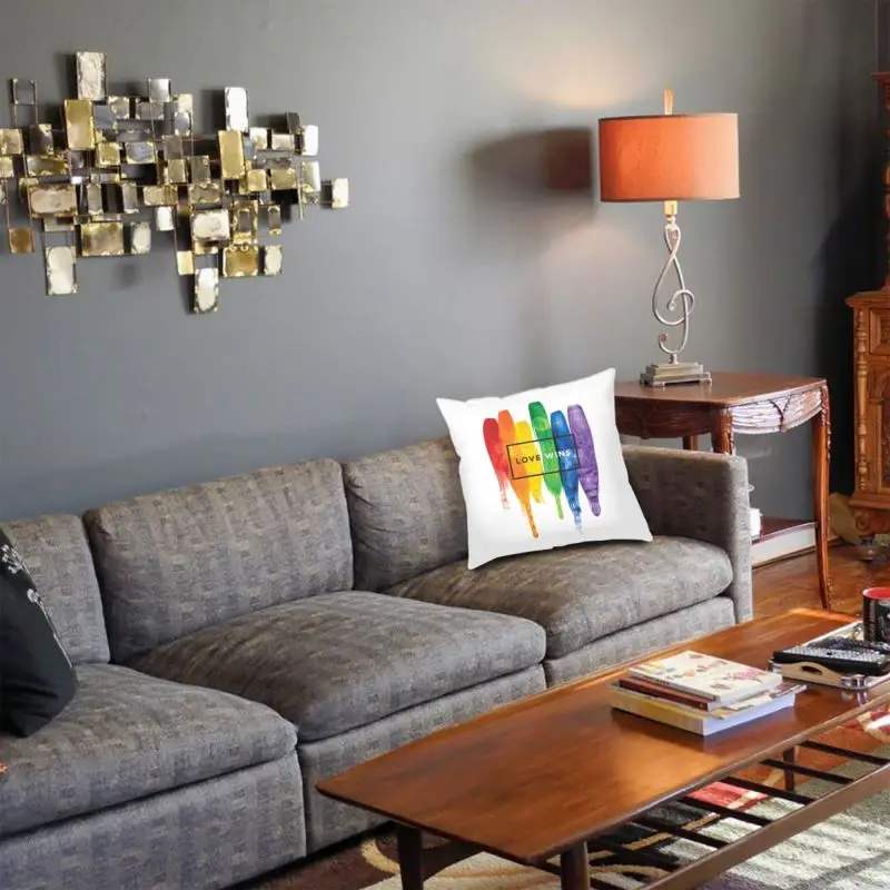 ЛГБТ Love Wins Радужная краска GLBT наволочка украшение лесбийские геи гордость для