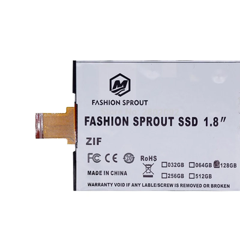 Новый 1 8 дюйма ce/zif 128 ГБ 256 512 SSD твердотельный накопитель для Ipod classic 7Gen видео 5th