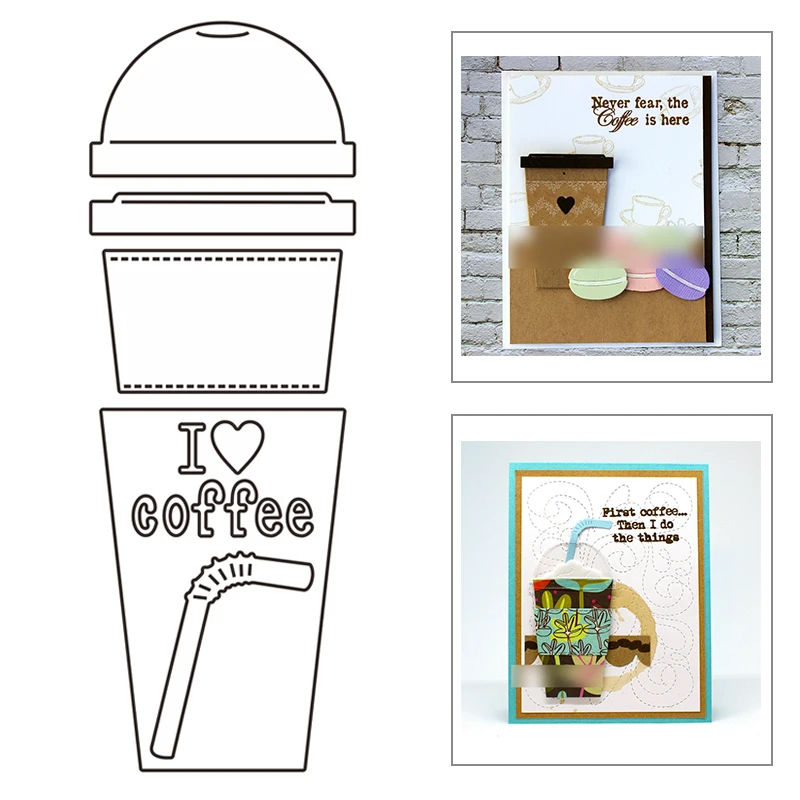 Новинка 2021 кофейная чашка соломенные металлические Вырубные штампы для