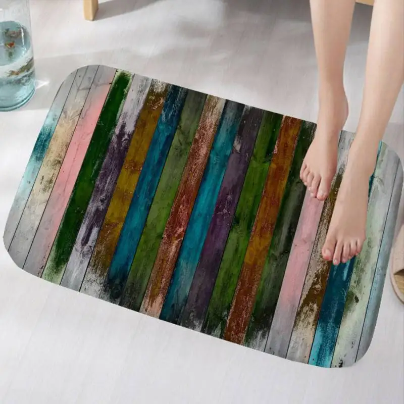 3D пейзаж напечатанный утолщенный фланелевый тканевый коврик нескользящий для