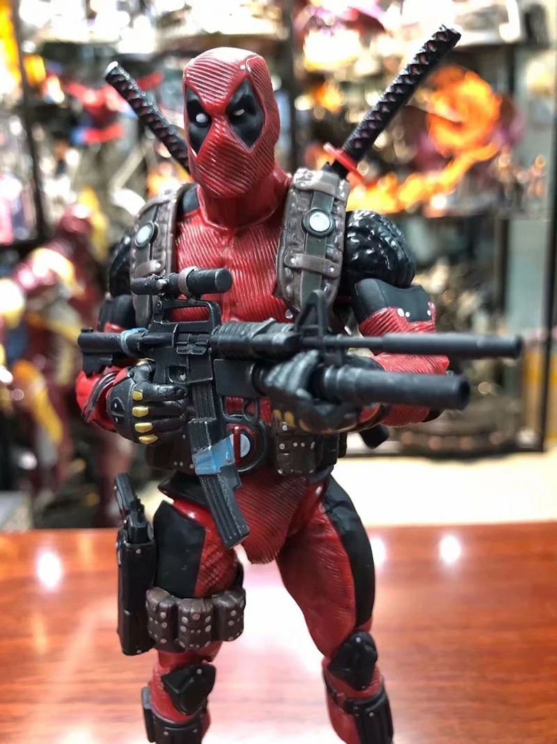 NECA Epic X-Men мертвой Дедпул подвижные супер-герои Дэдпул экшн-фигурка с оружием