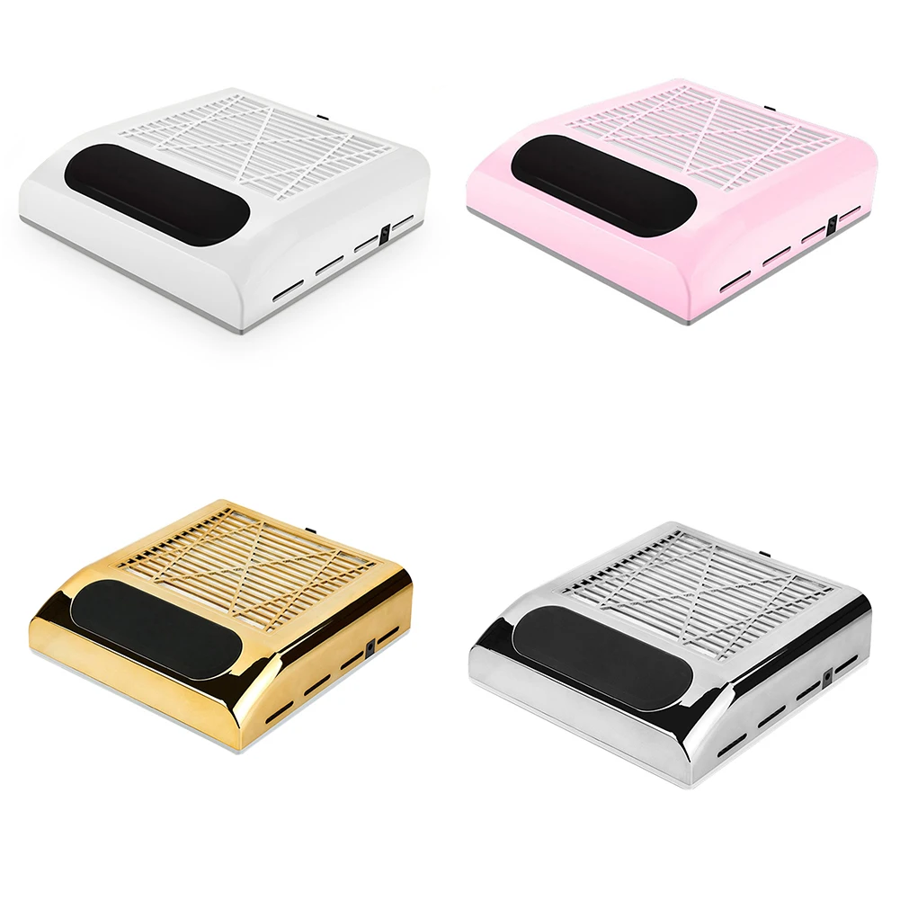 

80W Nail Dust Suction Dust Collector Fan Vacuum Cleaner Manicure Machine Tools Strong Power Nail Fan Art Manicure Salon Tools