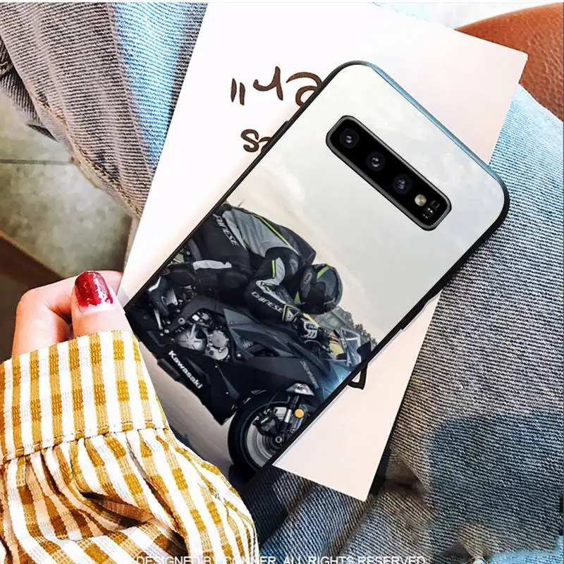 

Moto Cross Motorcycle Sports Black Soft Phone Cases For Samsung S9 10 20 Plus Note 9 10 10plus 20 Ultra A20 21s J7 Plus 8